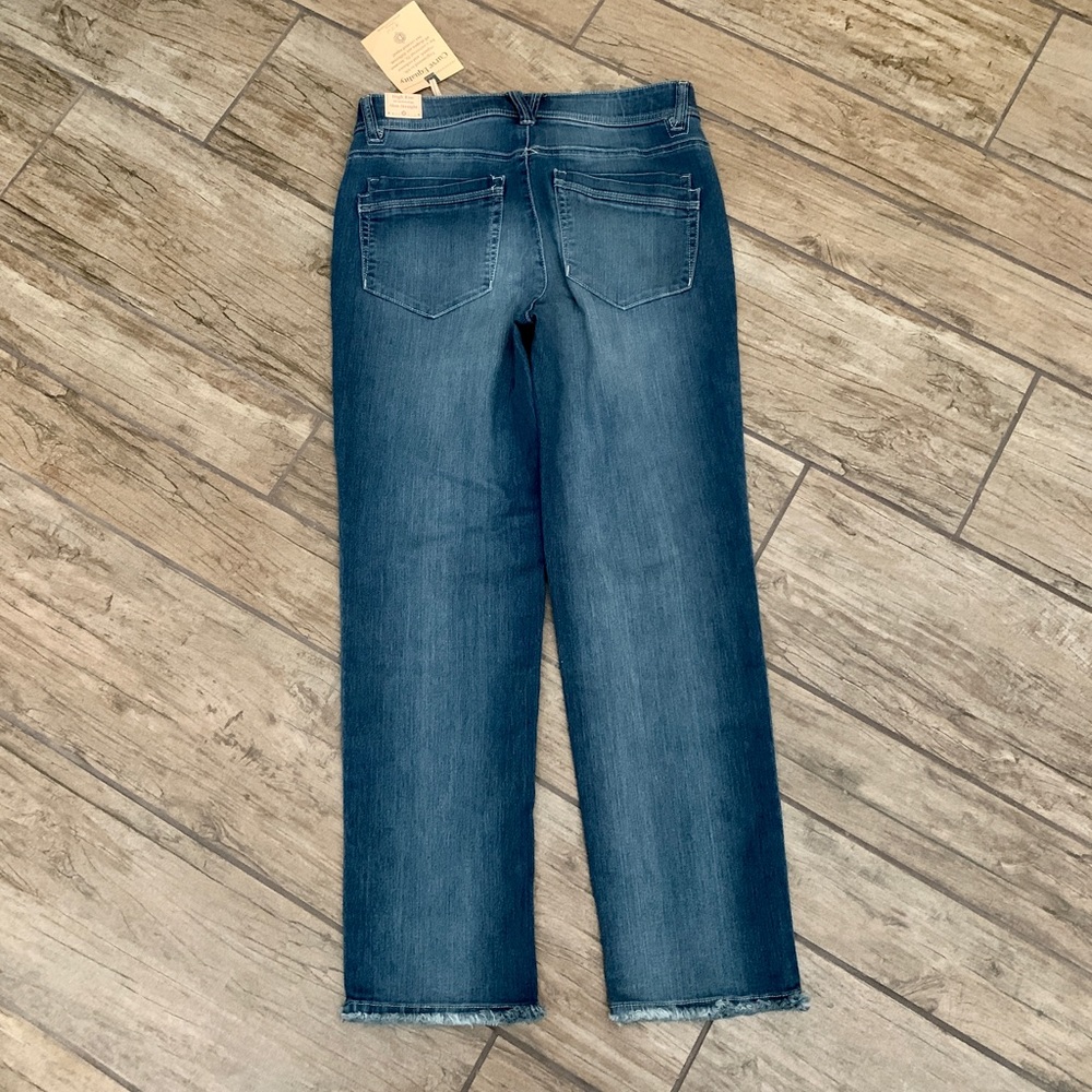 NWT NEW Democracy High Rise Slim Straight Distressed Jeans size 6 Ab technology - Picture 6 of 16